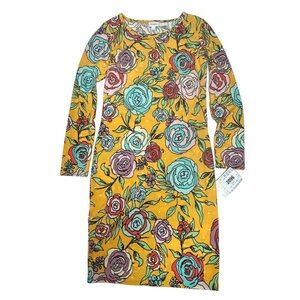 NWT LuLaRoe Jewel Toned Floral Debbie Dress xs